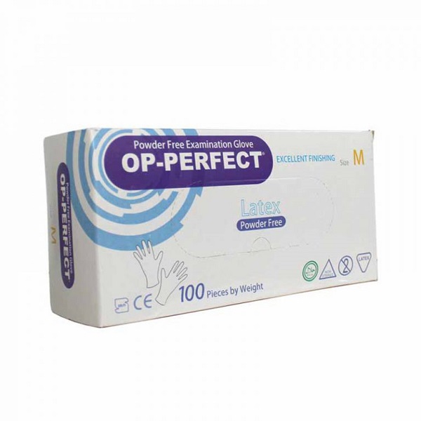 دستکش لاتکس OP-PERFECT فاقد پودر