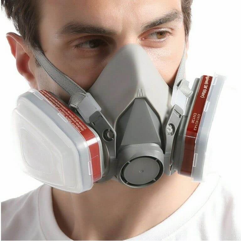ماسک نیم صورت 3M استاندارد ایمنی تنفسی با فیلتر قابل تعویض
